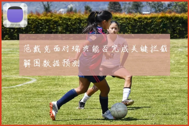 范戴克面对瑞典能否完成关键拦截解围数据预测