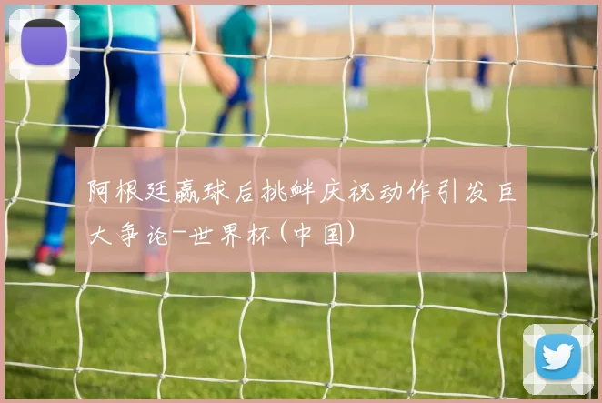 阿根廷赢球后挑衅庆祝动作引发巨大争论-世界杯(中国)